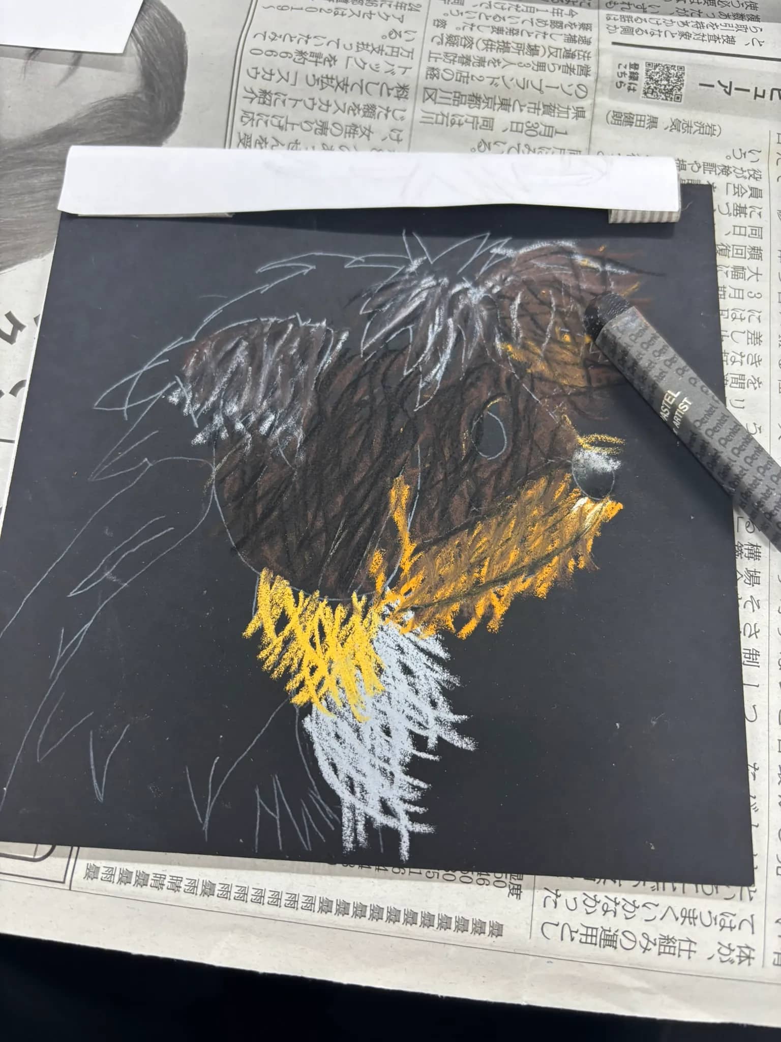 パルムちゃんのチョークアートに挑戦！犬の似顔絵の描き方と工程を紹介