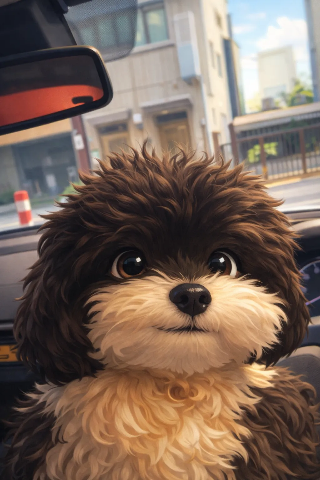 パルムちゃんの写真をAIでピクサー風に（イラスト化）